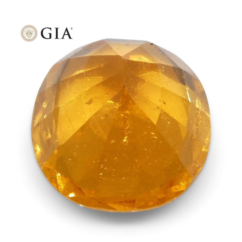 2.11ct Vivid Fanta Orange Spessartine/Spessartite Garnet Oval, GIA Certified For Sale 4