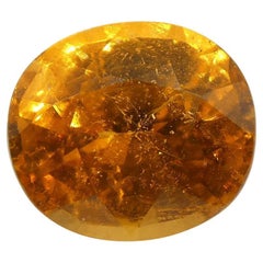 2,11ct Vivid Fanta Orange Spessartin/Spessartit Granat Oval, GIA zertifiziert