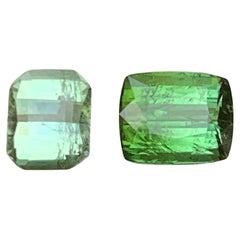 2,12 Karat Grüner Natürlicher Turmalin Cushion Cut Lose Edelsteine - Schmuck Größe