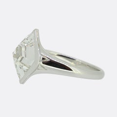 2.12 Carat Lozenge Diamond Solitaire Ring