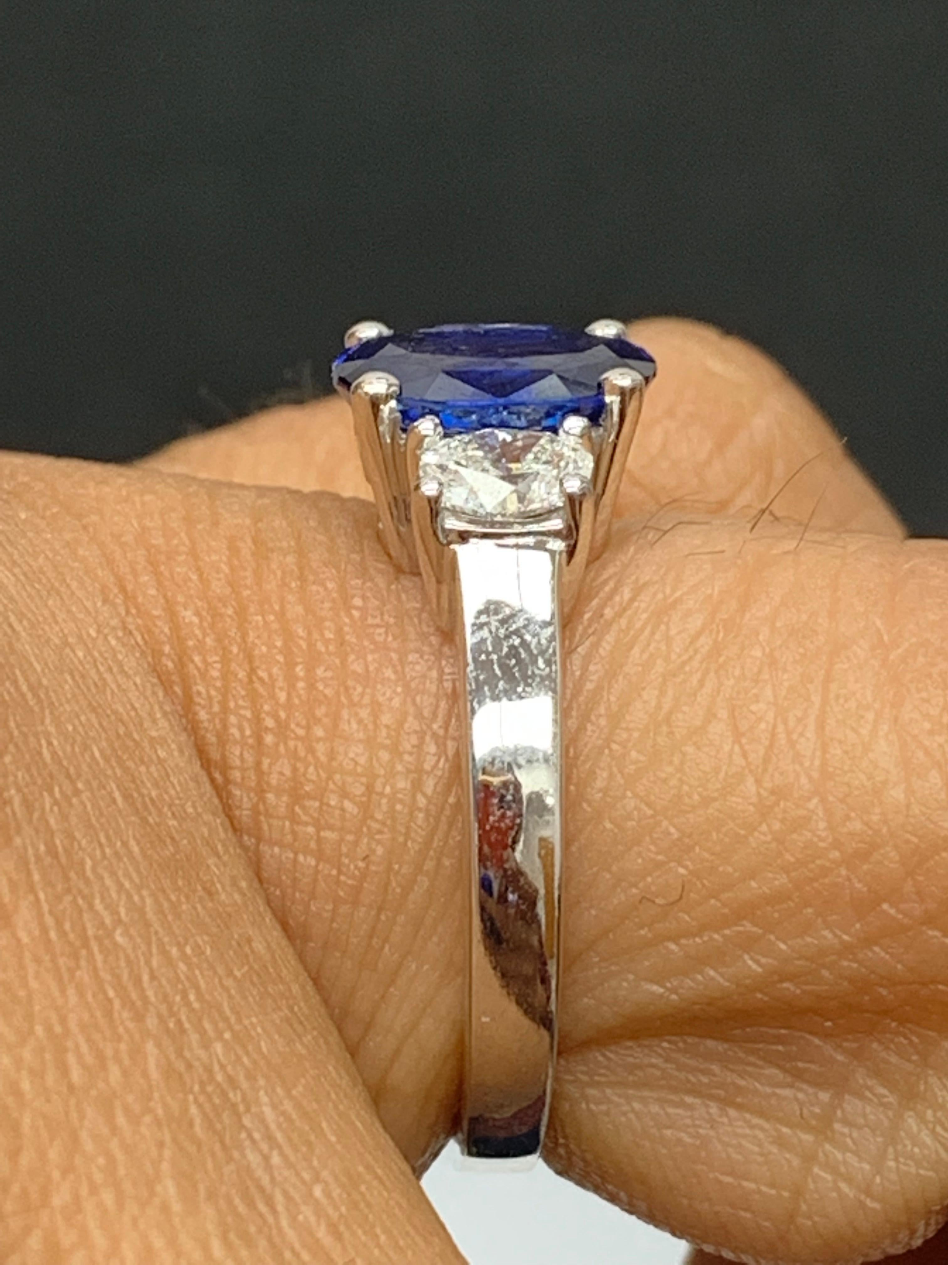 oval cut sapphire engagement ring