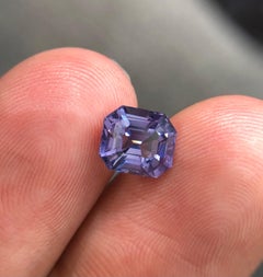 2.12 Carat Violet Blue Natural Spinel, Emerald Cut Loose Gemstone for Jewelry
