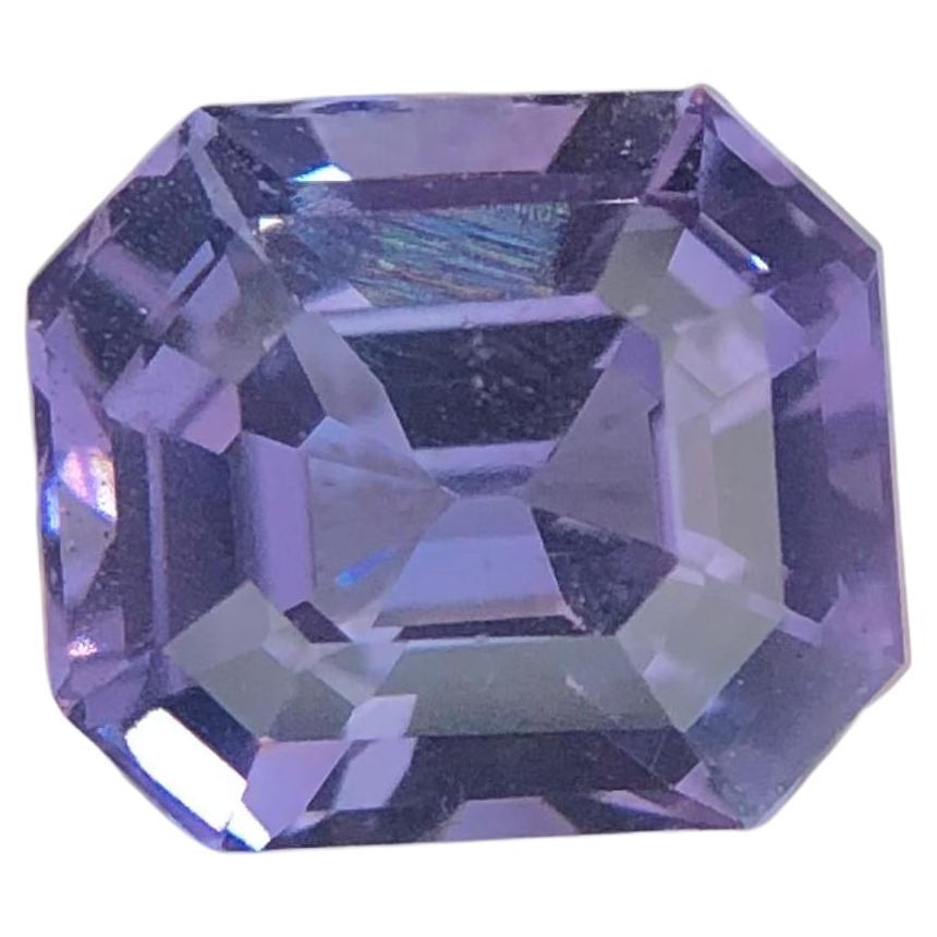 2.12 Carat Violet Blue Natural Spinel, Emerald Cut Loose Gemstone for Jewelry
