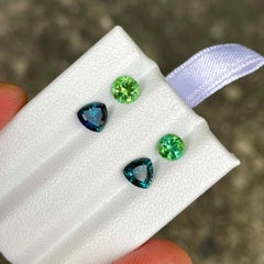 2.12 carats Tourmaline Earring Set Natural Afghan Faceted Gemstones