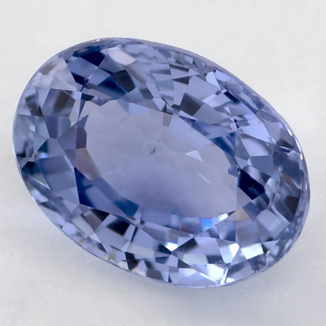 Taille ovale 2.12 Ct Blue Sapphire Oval Loose Gemstone (Saphir bleu ovale en vrac) en vente