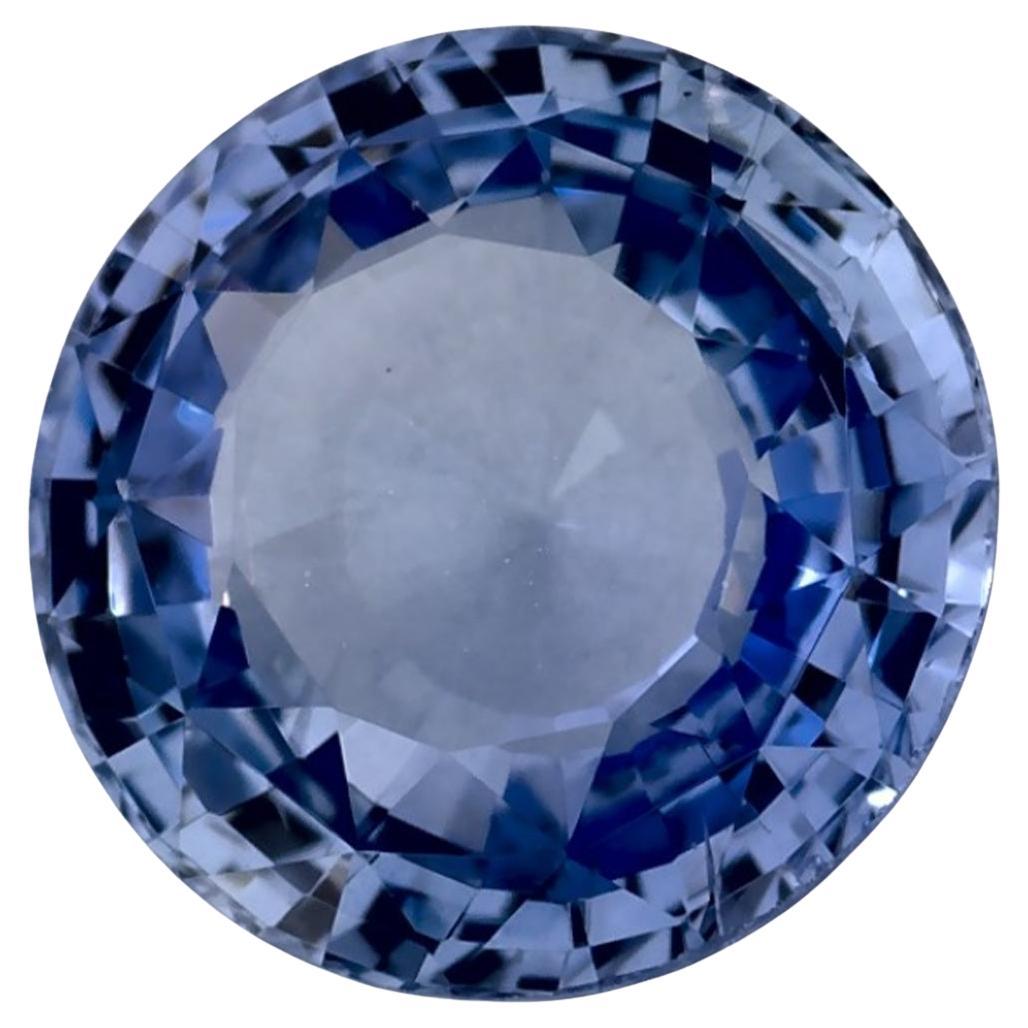 2.12 Karat Blauer runder Saphir, loser Edelstein
