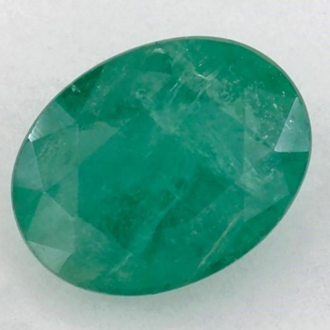 Oval Cut 2.12 Ct Emerald Oval Loose Gemstone For Sale