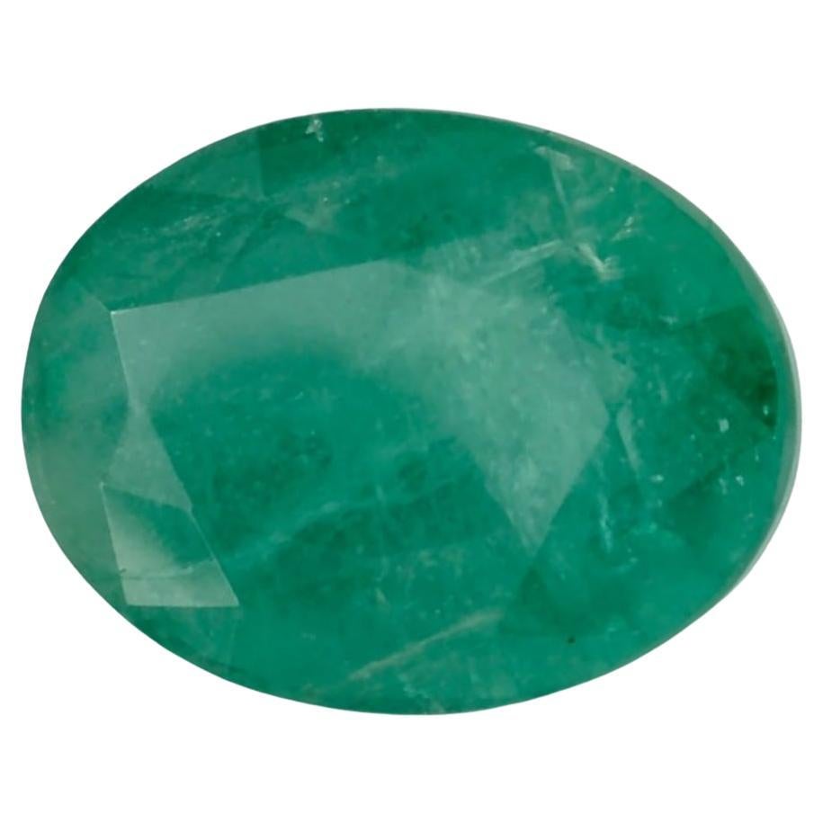 2.12 Ct Emerald Oval Loose Gemstone For Sale