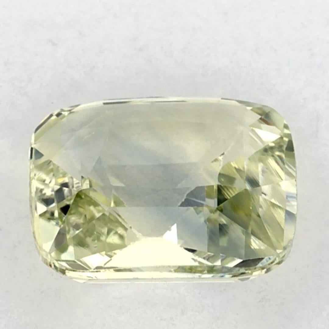 2.12 Ct Zaffiro Verde Cuscino Gemma Sfusa In condizioni Nuovo in vendita a Fort Lee, NJ