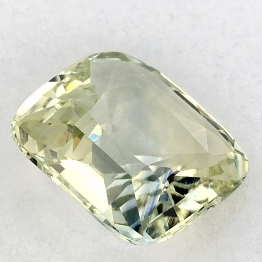 2.12 Ct Zaffiro Verde Cuscino Gemma Sfusa in vendita 1