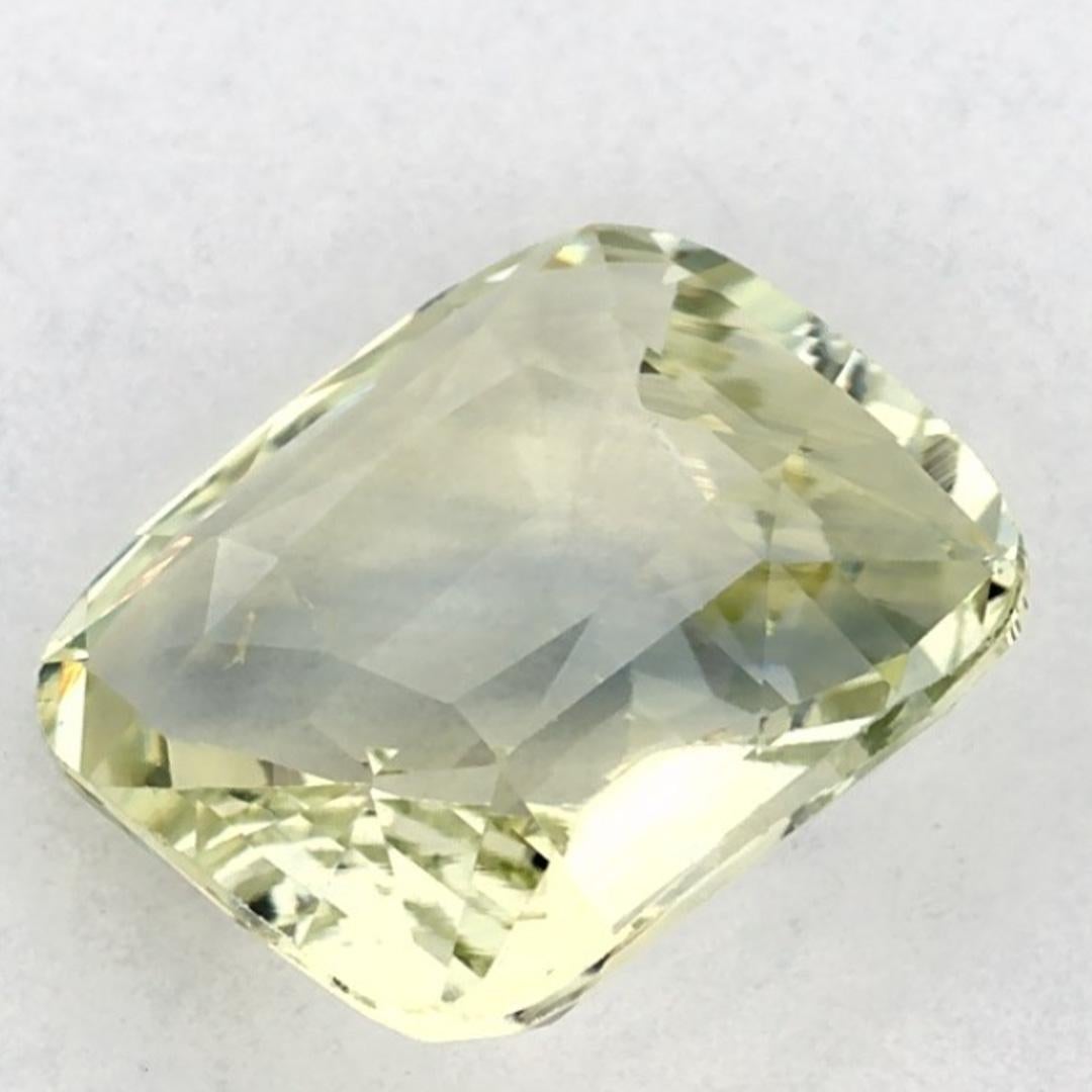 2.12 Ct Zaffiro Verde Cuscino Gemma Sfusa in vendita 3