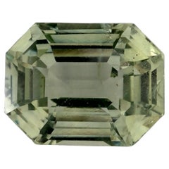 2.12 Ct Green Sapphire Octagon Cut Loose Gemstone