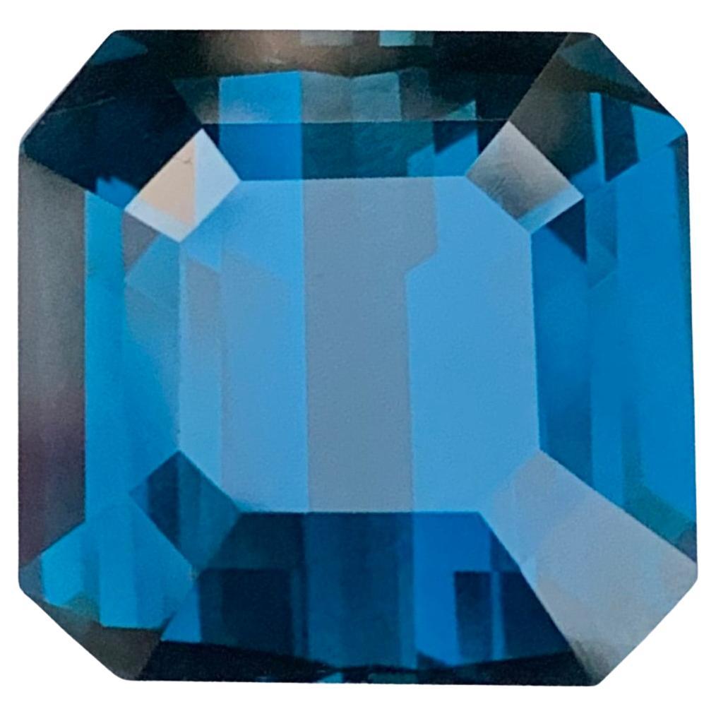 Gemma di forma ottagonale di Topazio Blu di Londra naturale da 21,25 carati