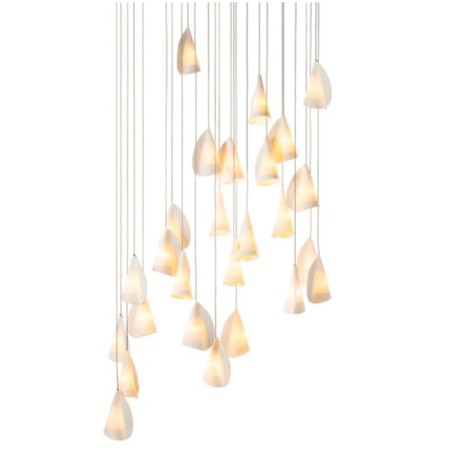 21.26 Pendant by Bocci
Dimensions: D60 x H300 cm
Materials: white powder, coated square canopy
Weight:25 kg
Also Available in different dimensions.

All our lamps can be wired according to each country. If sold to the USA it will be wired for