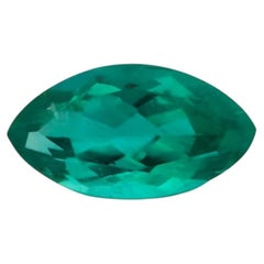 2.12ct Natural Earth Zambian Emerald Gemstone Top Green Color Marquise Eye Clean