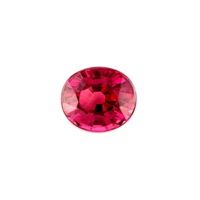 2.85 Carat Natural Loose Rhodolite Garnet Oval Shape Ring Gem For Sale ...
