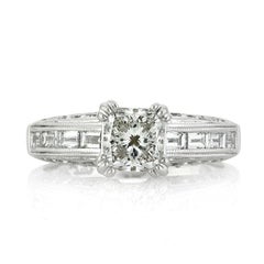2.12ct Princess Cut Diamond Engagement Ring