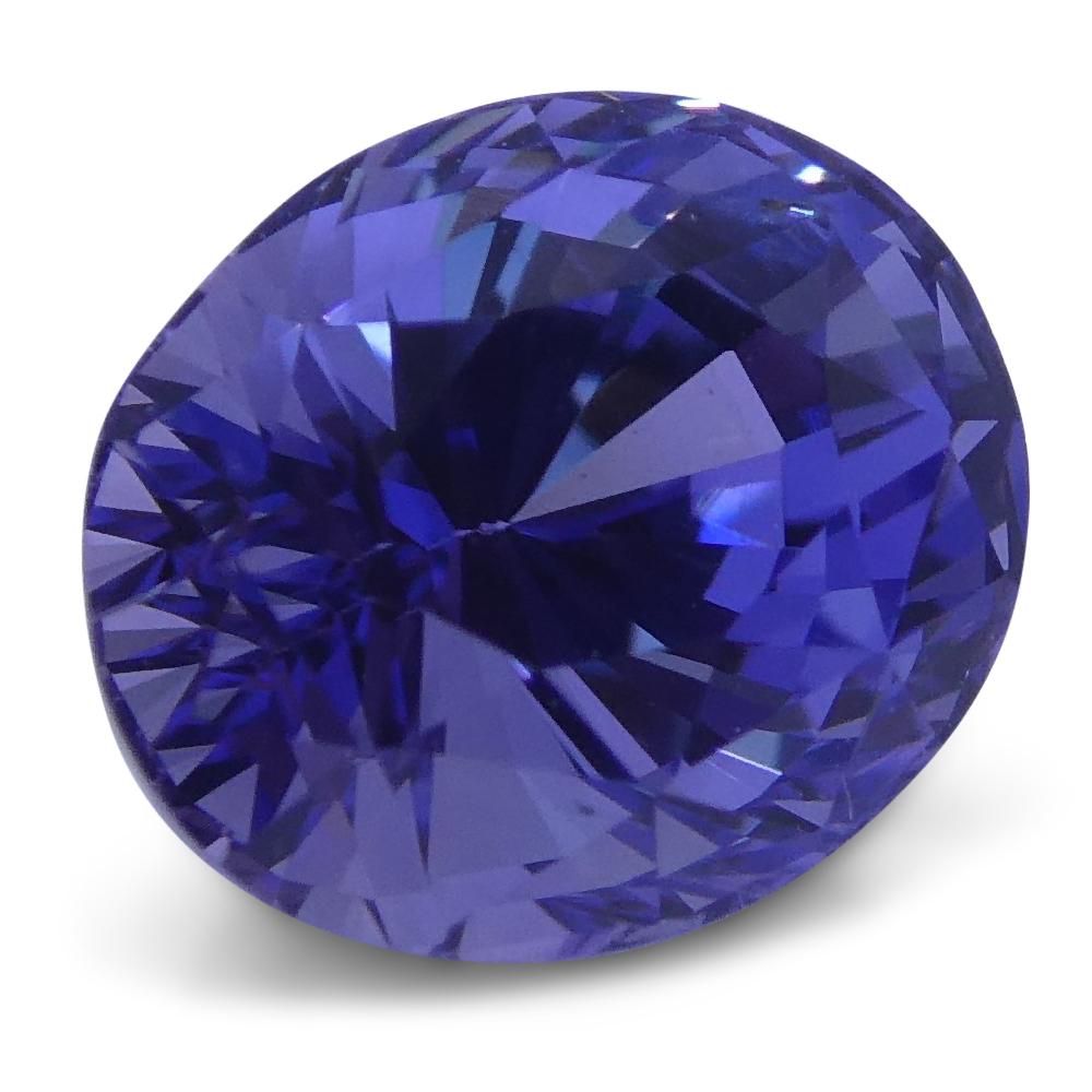 2.12ct Violet Blue Sapphire, Oval, IGI Certified Unheated For Sale 1