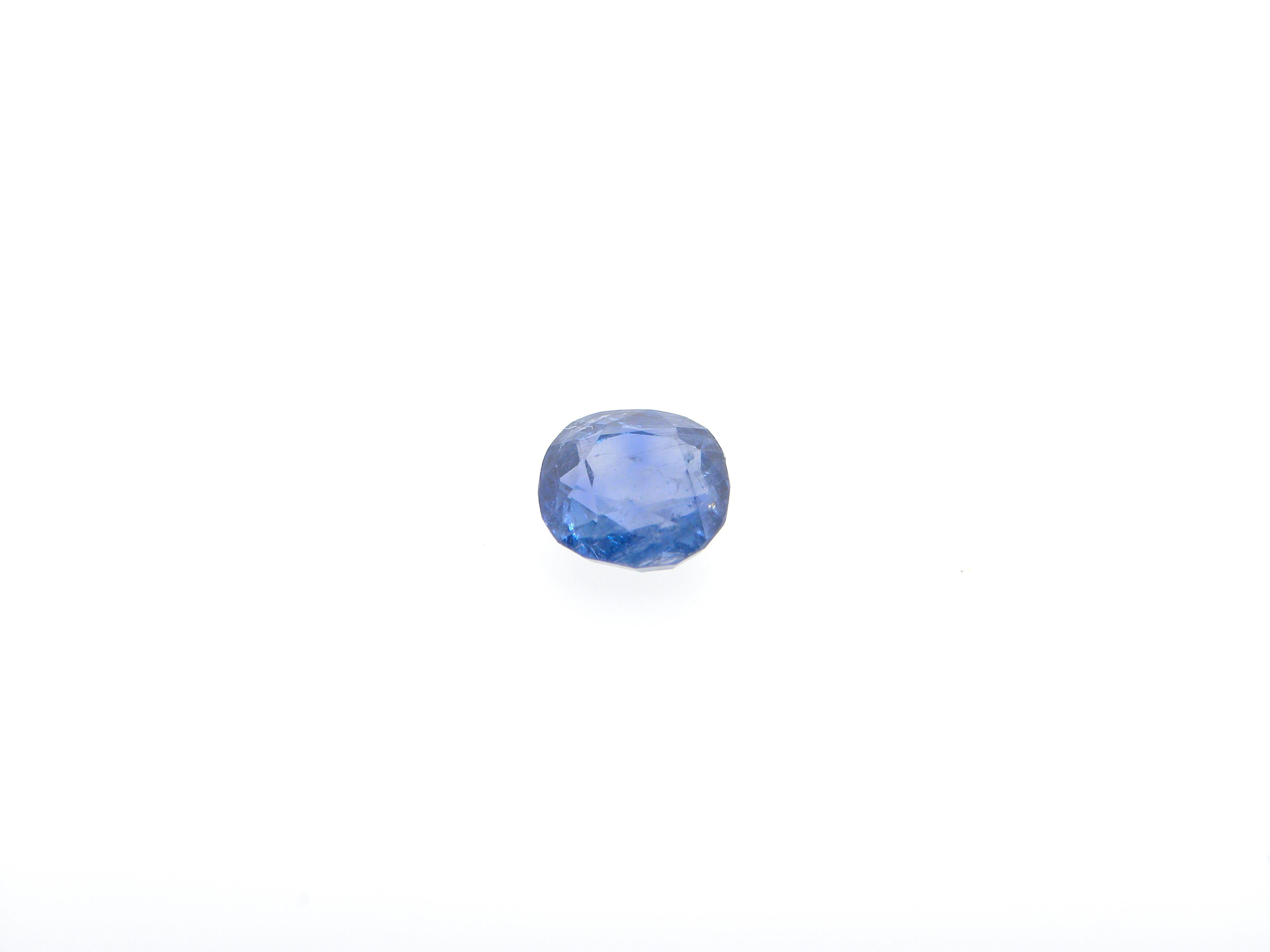 2.13 Carat GIA Certified Natural No Heat Cushion-Cut Blue Sapphire:

A beautiful gem, it is a GIA certified 2.13 carat natural unheated cushion-cut Burmese blue sapphire. Hailing from the important Mogok stone tract in Burma, the sapphire possesses