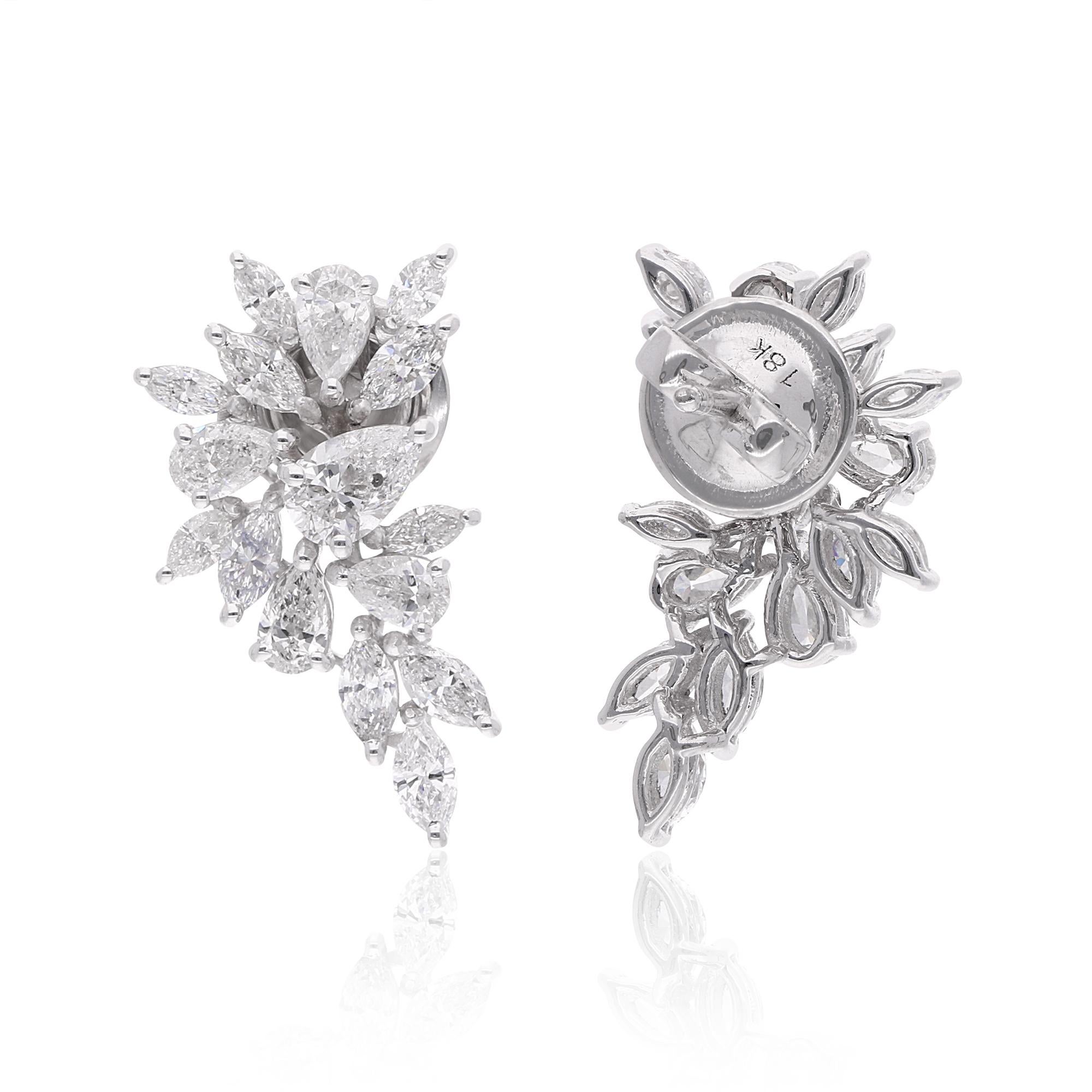 Make yourself trendy and stylish with this 14k White Gold Earrings glittering with Diamond that will add majestic charm and elegance to your look. Exquisitely designed, this Earrings will provide you a classy look.

✧✧Welcome To Our Shop Spectrum