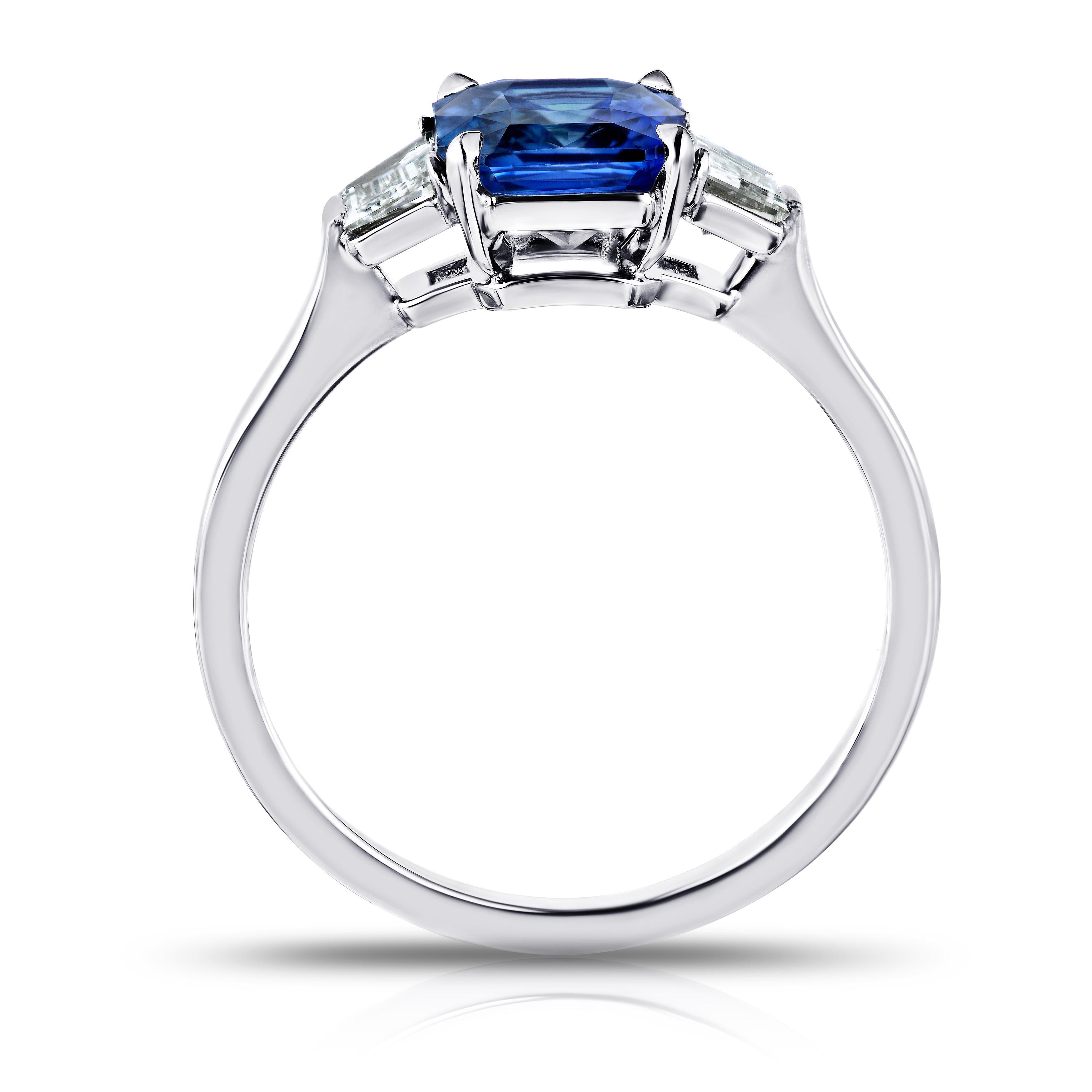 radiant cut sapphire ring