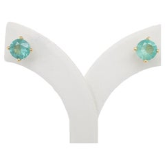IGI Certified 2.13ct Emerald Stud Earrings