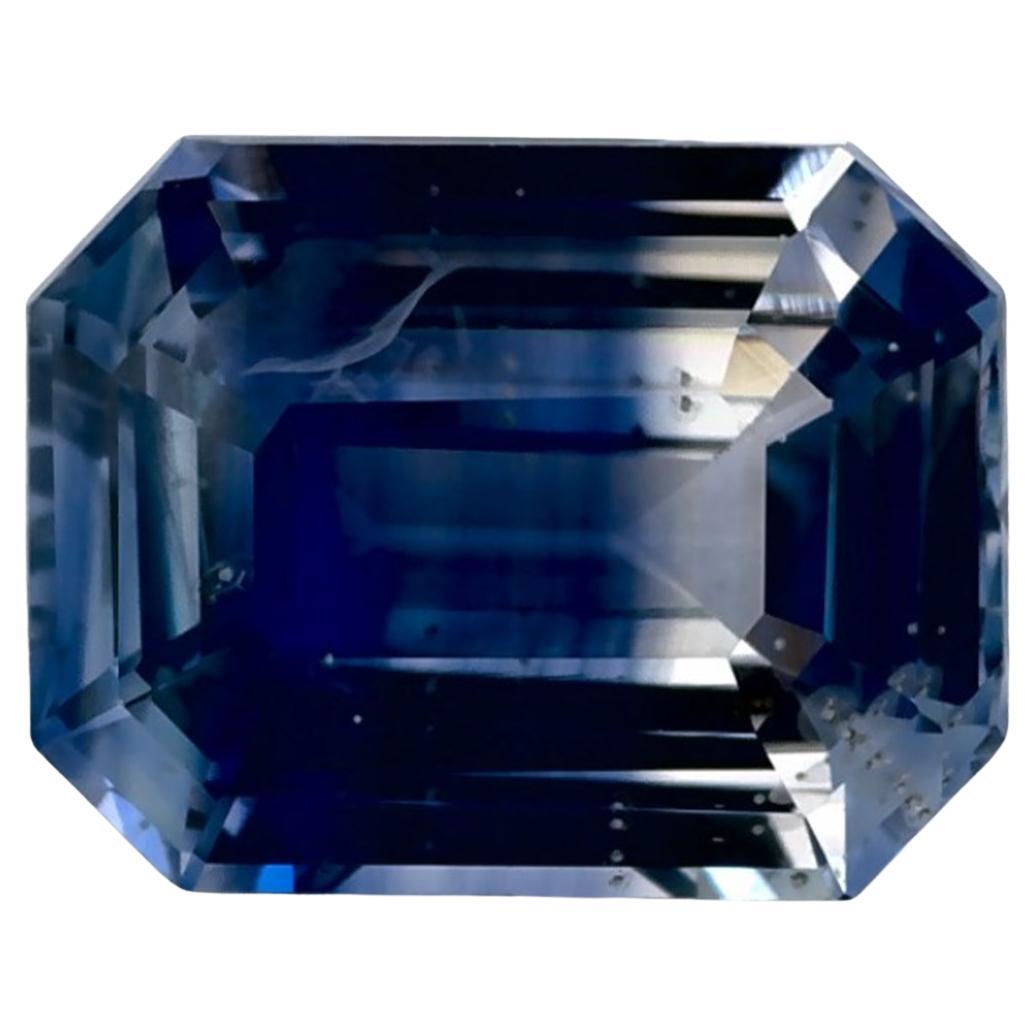2.13 Ct Blue Sapphire Octagon Cut Loose Gemstone