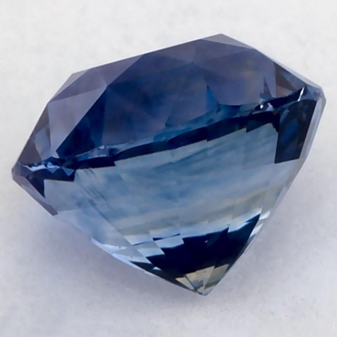 2,13 Karat blauer Saphir rund zertifiziert loser Edelstein im Zustand „Neu“ im Angebot in Fort Lee, NJ