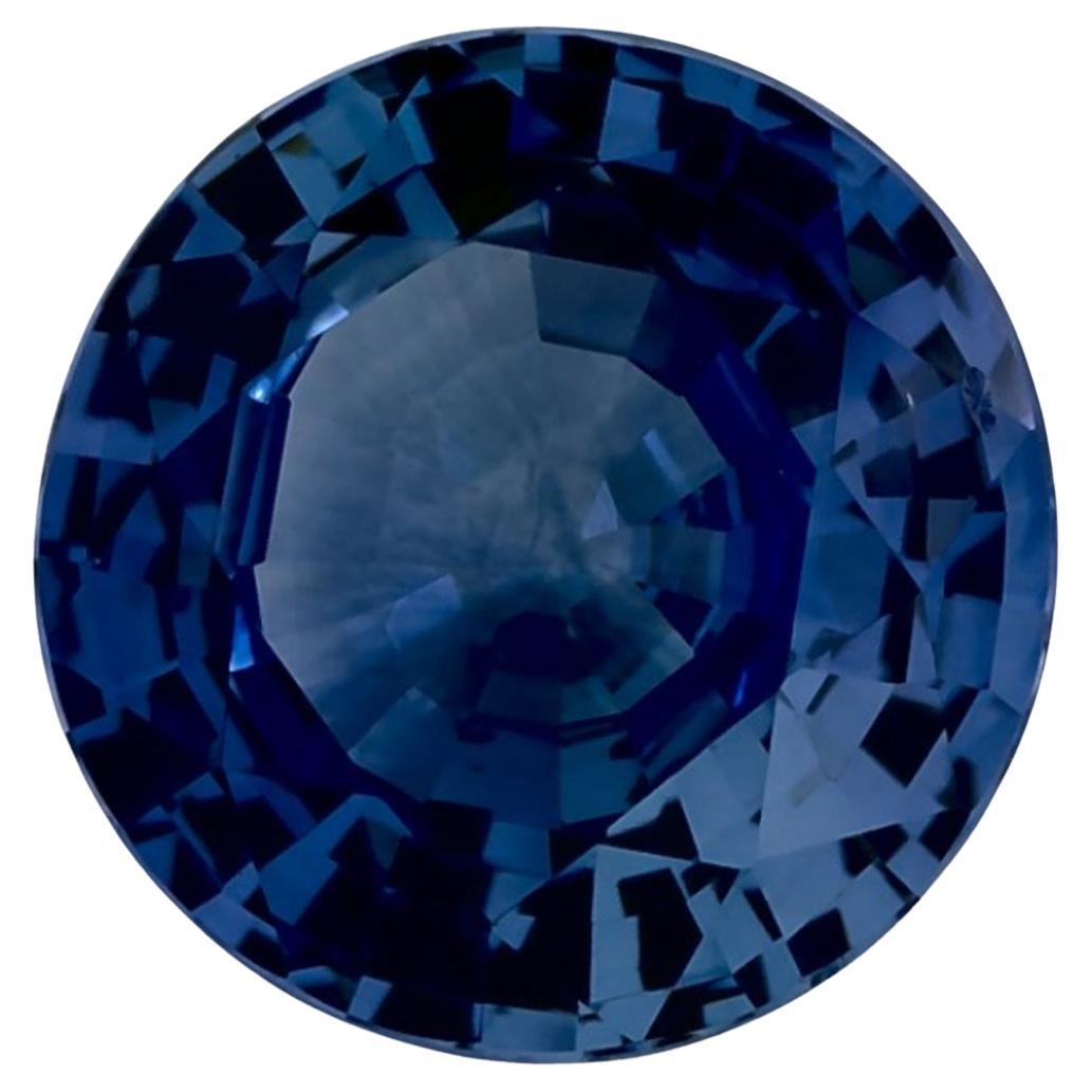 2.13 carati di zaffiro blu rotondo sfuso
