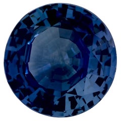 2.13 Karat Blauer runder Saphir, loser Edelstein