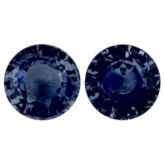 2.13 Ct Blue Sapphire Round Loose Gemstone