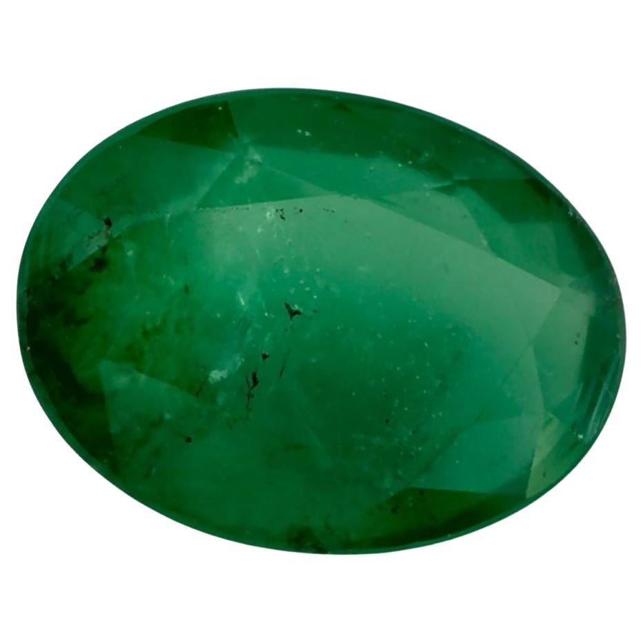 2.13 Ct Emerald Oval Loose Gemstone For Sale