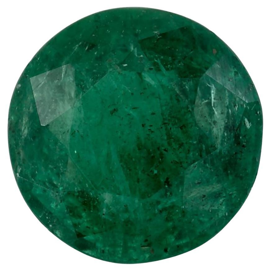2.13 Ct Emerald Round Loose Gemstone For Sale