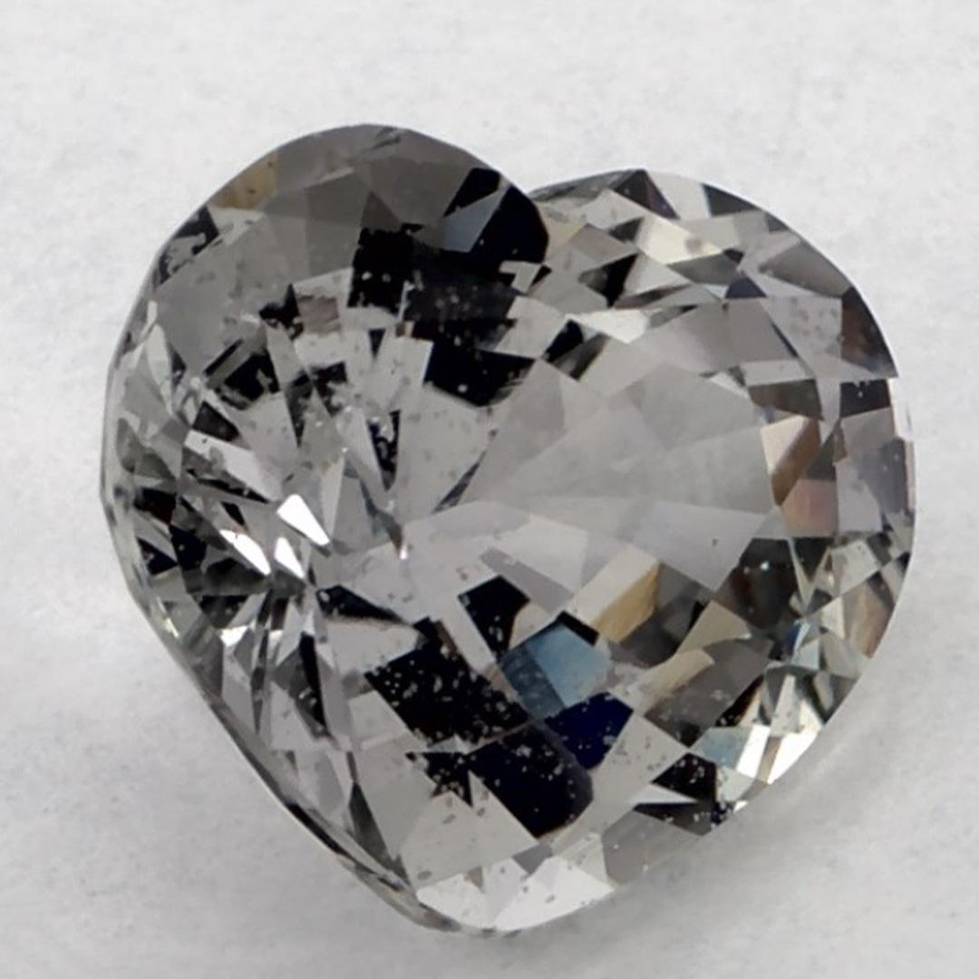 Taille cœur 2.13 Ct Green Sapphire Heart Loose Gemstone (pierre précieuse en vrac) en vente