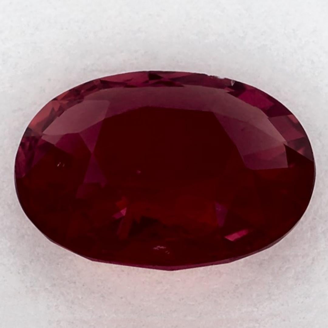 2.13 Ct Ruby Oval Loose Gemstone In condizioni Nuovo in vendita a Fort Lee, NJ