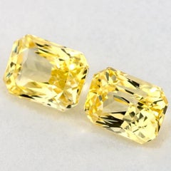 2.13 carati di zaffiro giallo radiante