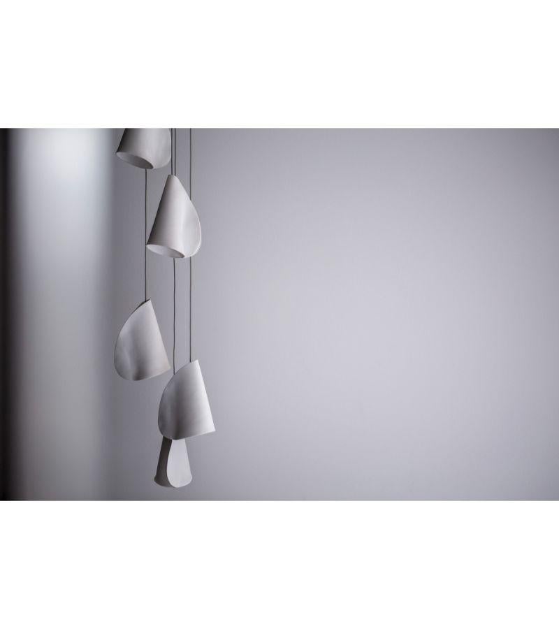 Powder-Coated 21.3 Porcelain Chandelier Lamp by Bocci For Sale