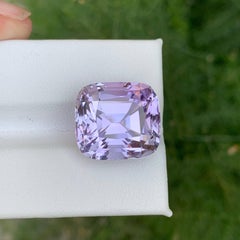 21.30 Carati Nature sciolte violacee senza calore Kunzite taglio cuscino Gemma afgana