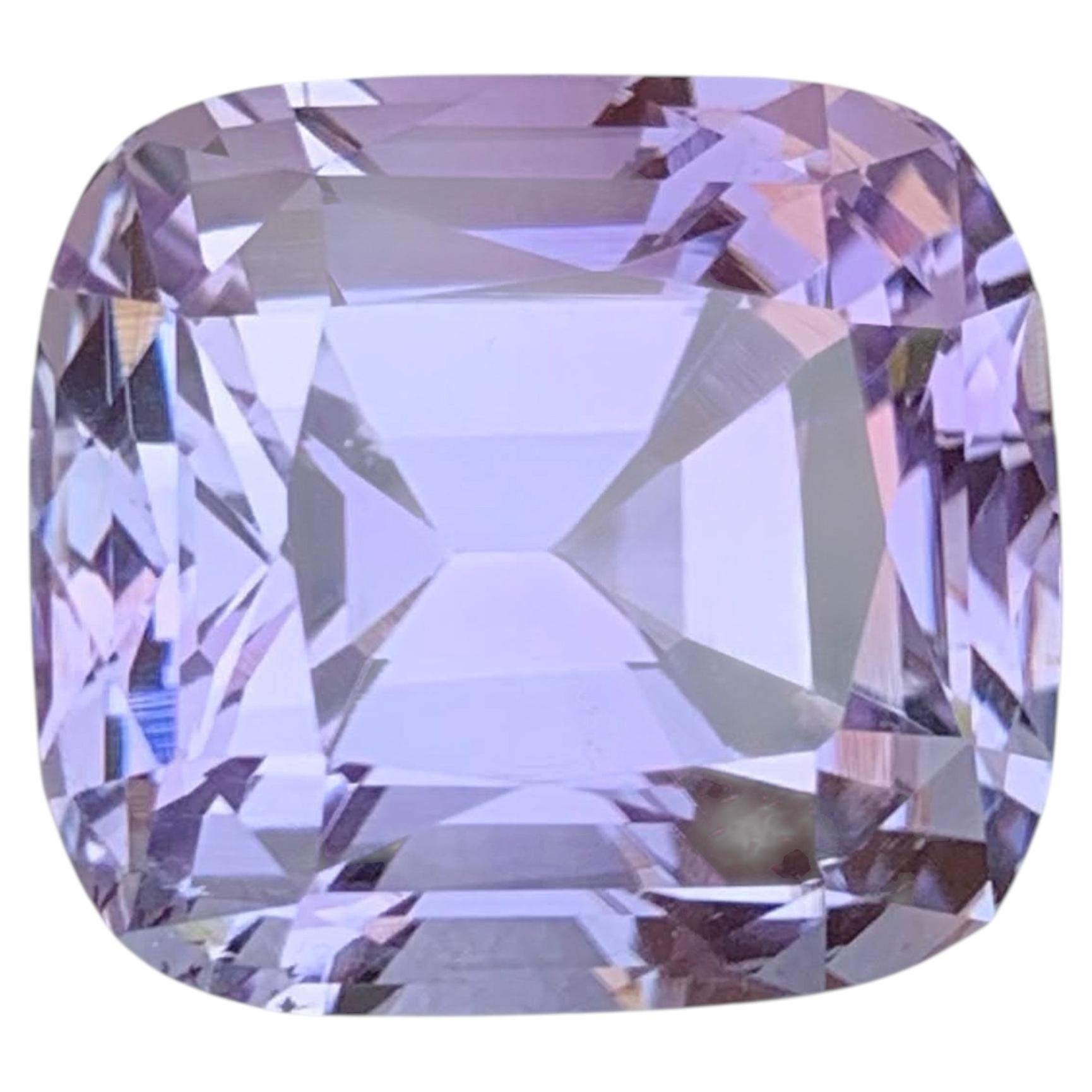 21.30 Carat Natural Loose Purplish No Heat Kunzite Cushion Cut Afghan Gemstone