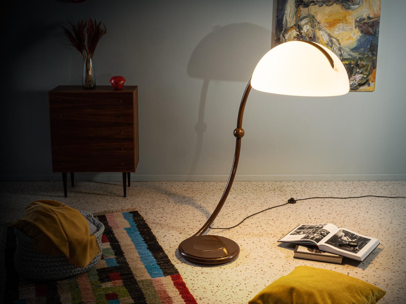 Mid-20th Century 2131 Serpente Floor Lamp by Elio Martinelli 1960s Italian For Sale