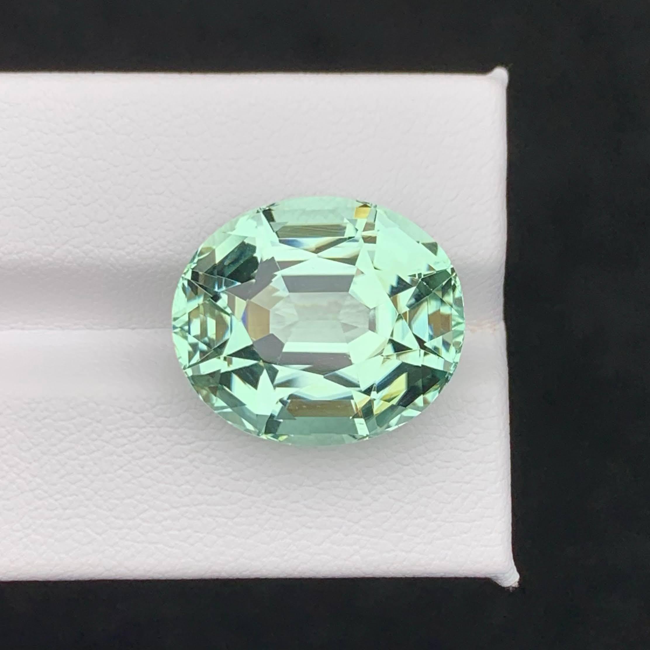 Weight 21.35 carat 
Dimensions 18.8x16.1x11.4mm
Treatment None 
Origin Afghan 
Clarity Loup Clean 
Shape Cut Oval 




This extraordinary 21.35 Carat Mint Green Tourmaline is a rare treasure for collectors and jewelry designers alike. Expertly