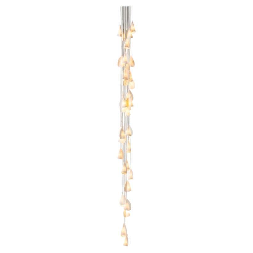 21.37 Cluster Porcelain Chandelier Lamp by Bocci For Sale