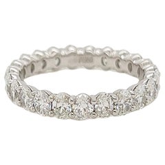 2.13 Total Carat Shared Prong Diamond Eternity Band in Platinum