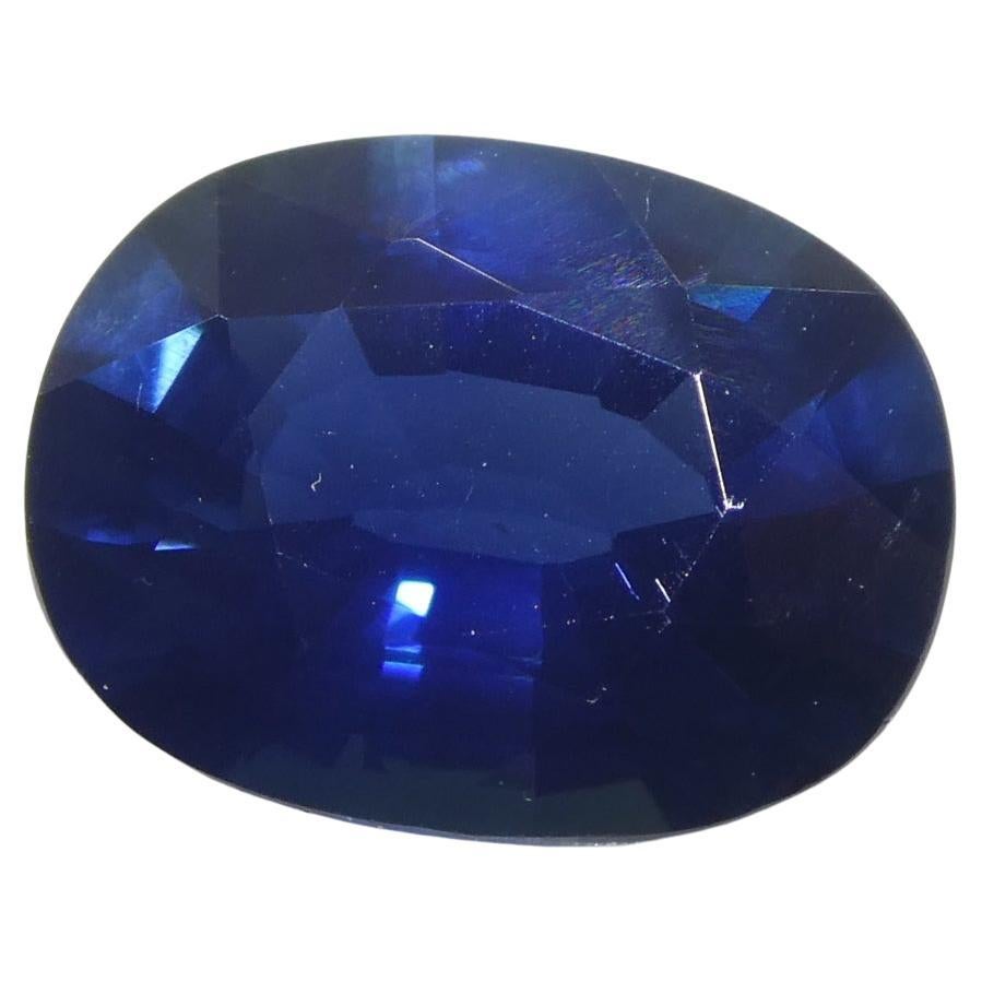 2.13ct Cushion Blue Sapphire GIA Certified Nigeria