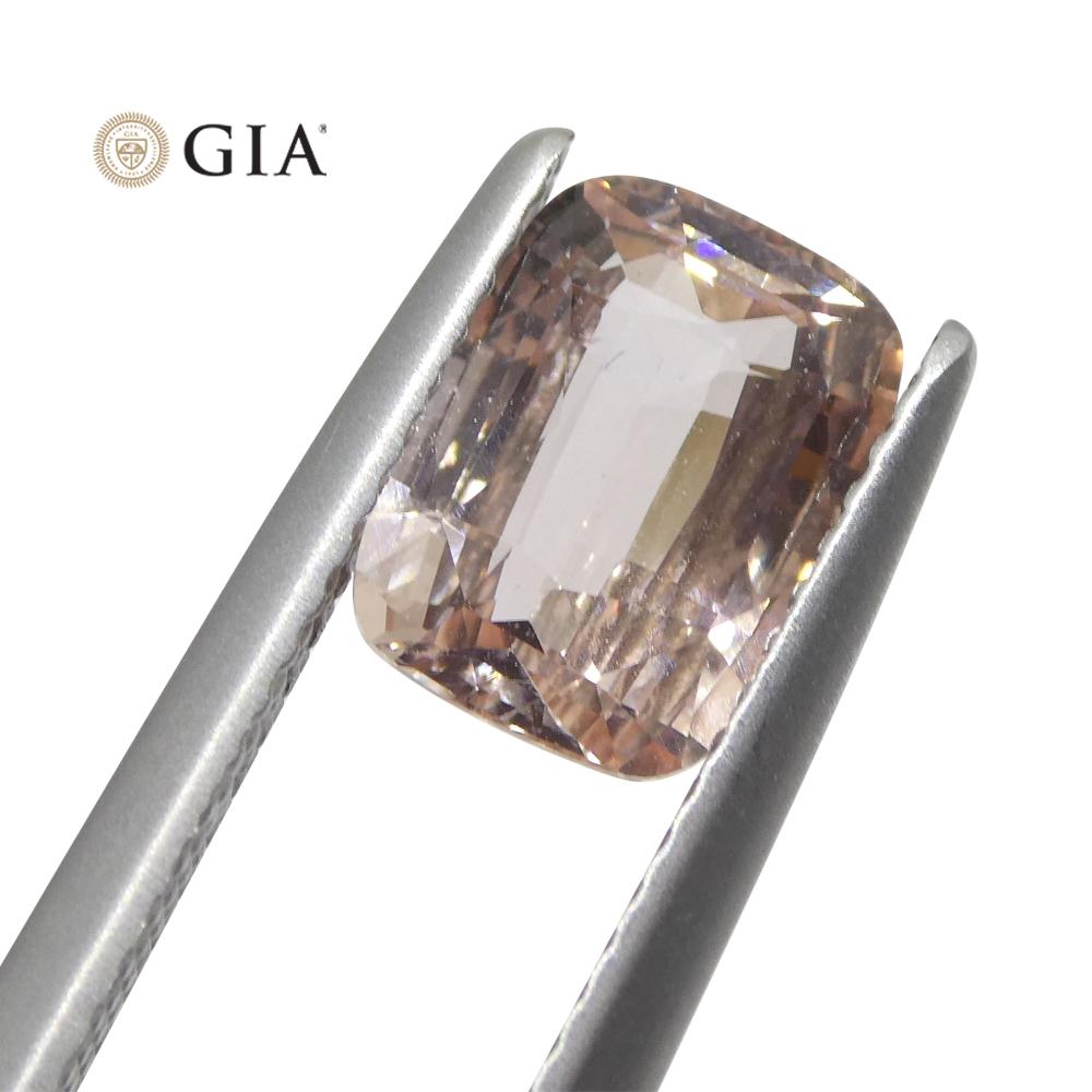 2.13 Carat Cushion Pink Sapphire GIA Certified Madagascar Unheated In New Condition For Sale In Toronto, Ontario