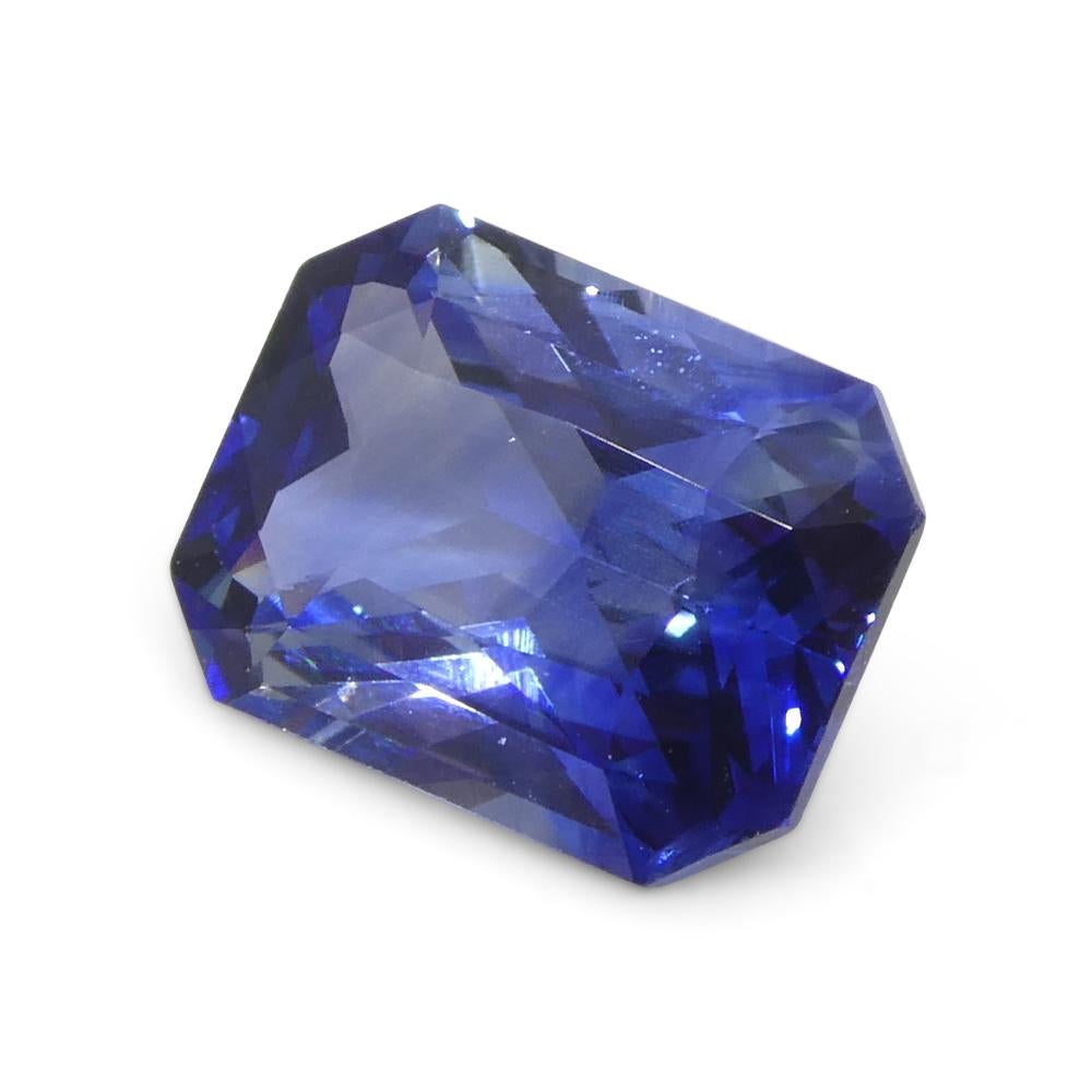 2.13ct Octagonal/Emerald Cut Blue Sapphire from Sri Lanka For Sale 5