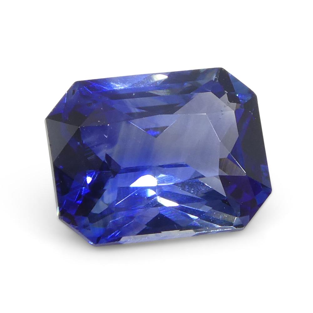 2.13ct Octagonal/Emerald Cut Blue Sapphire from Sri Lanka For Sale 2
