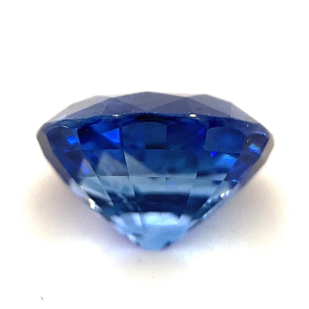 2.13ct Oval Vivid Cornflower Blue Sapphire GIA Certified Sri Lanka For Sale 9