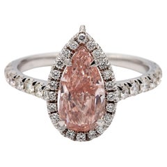 2.13ct Pear-Shaped Pink Diamond Ring