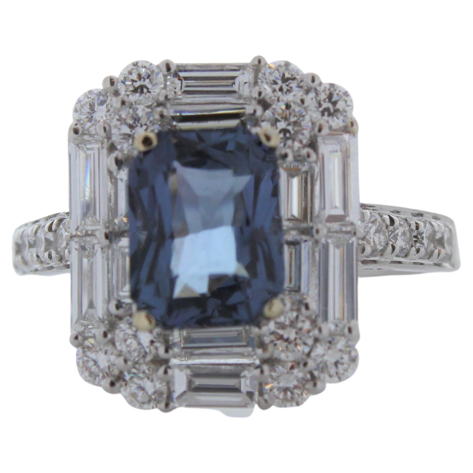 14 Karat Gold Plated Polki Diamond and Labradorite Multi-Row Ring